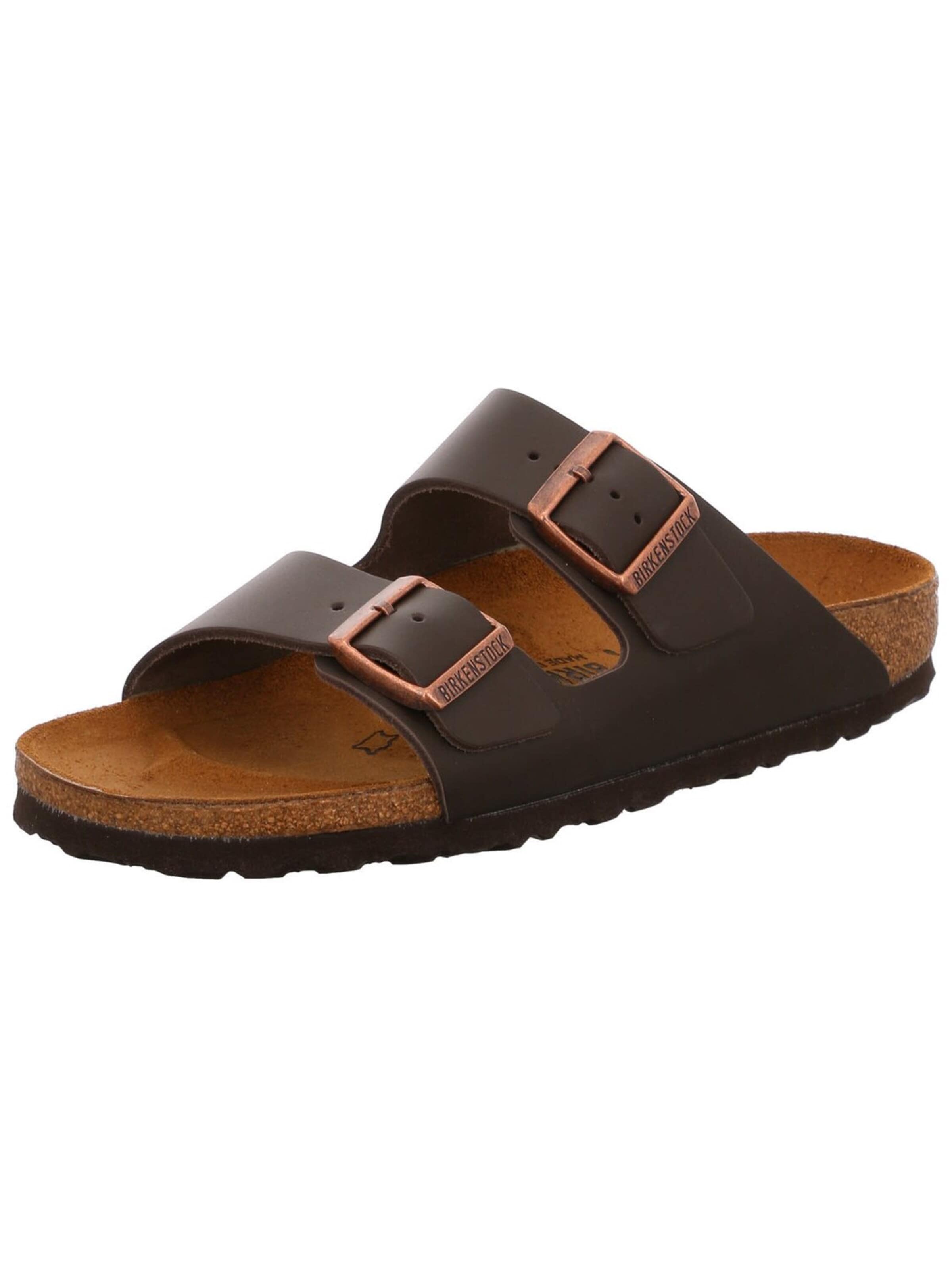BIRKENSTOCK Mules 'Pantolette Herren 51103 Echtleder in braun' in Brown: front