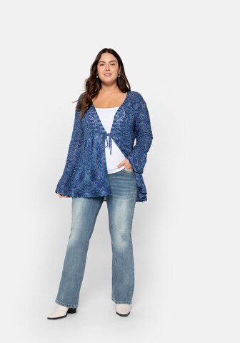 SHEEGO Knit Cardigan in Blue