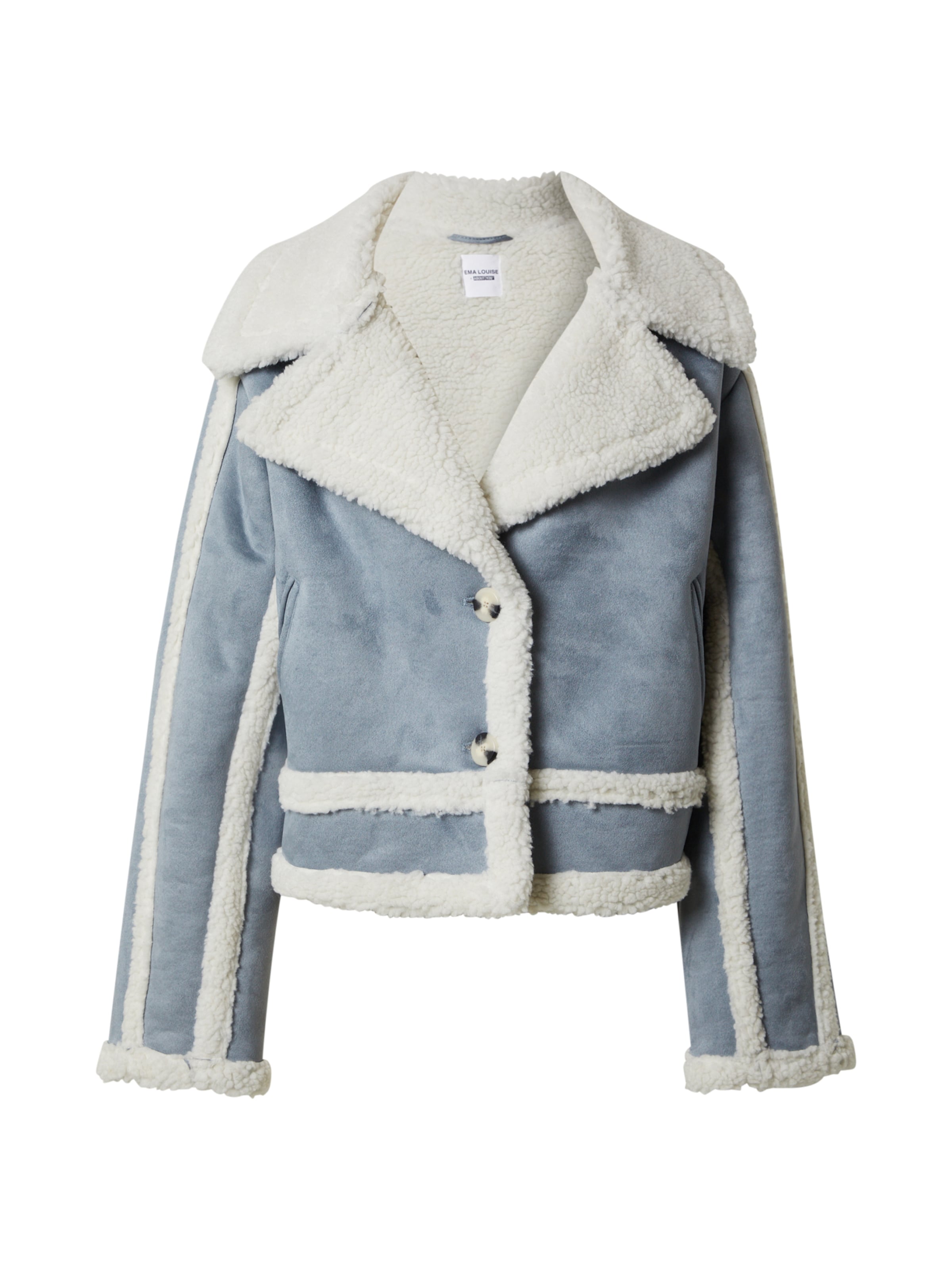 Ema Louise x ABOUT YOU Prechodná bunda 'Luana' - Modrá: predná strana