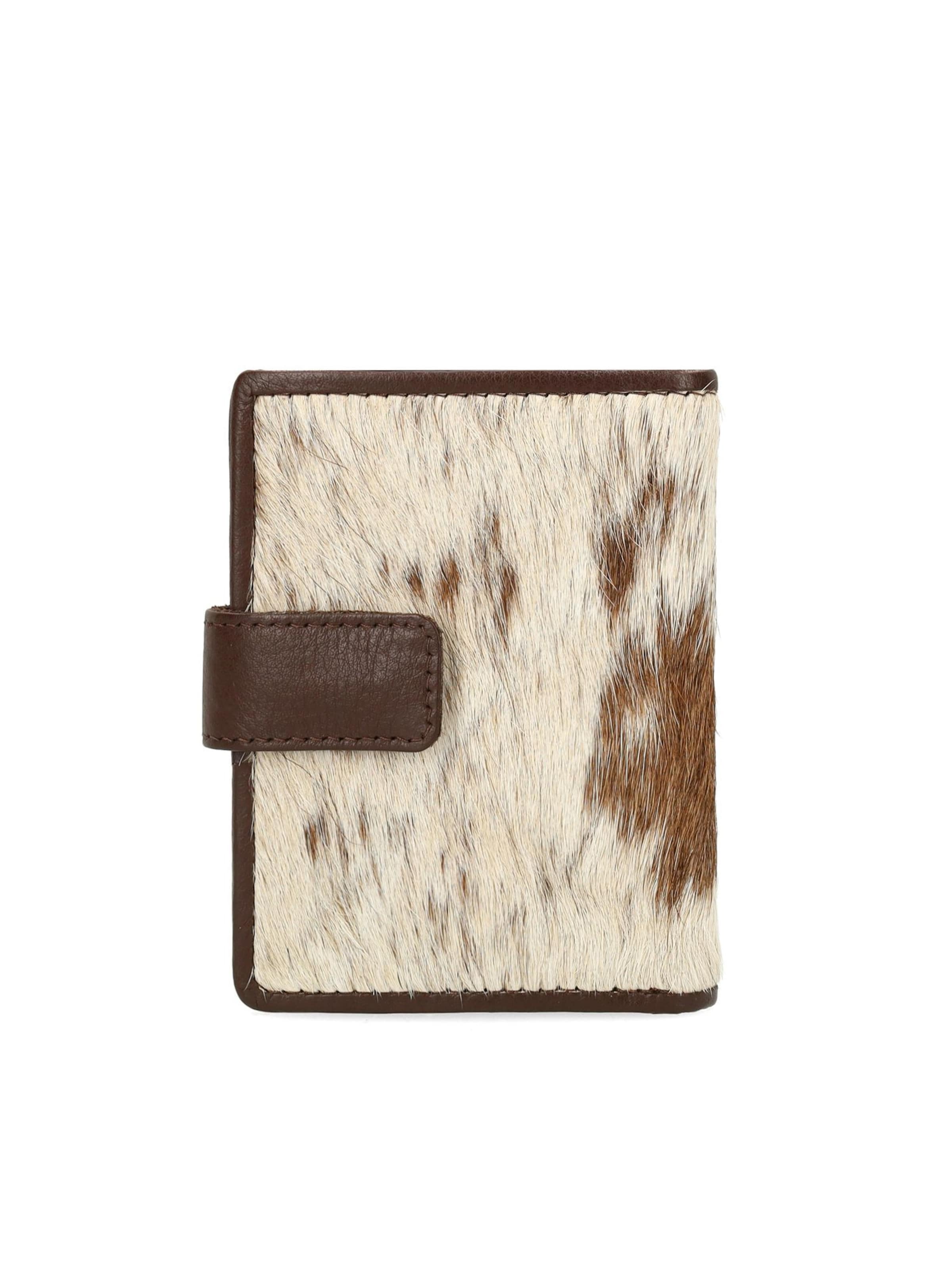 MANFIELD Portemonnee in Bruin: voorkant