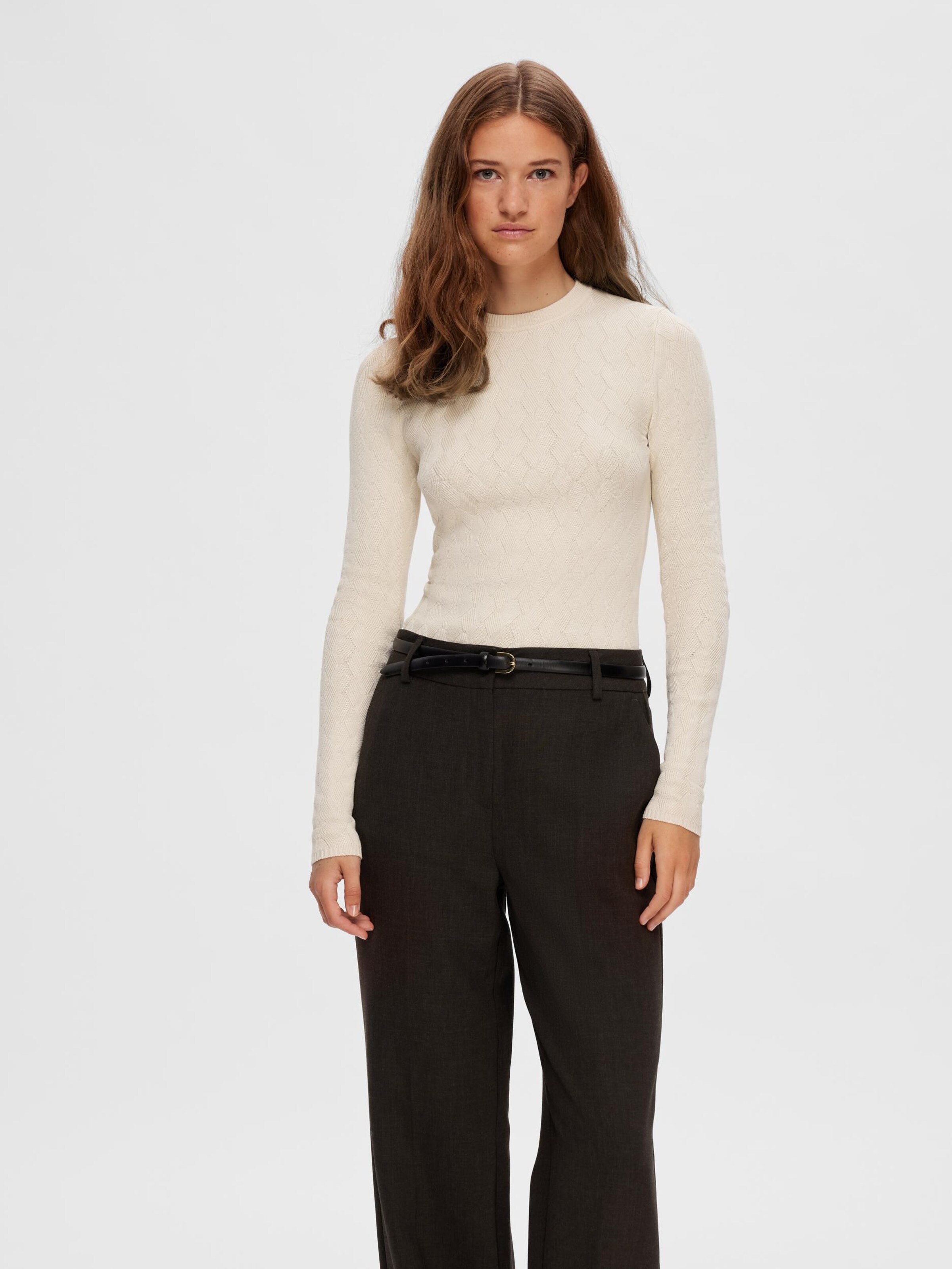 SELECTED FEMME Trui Caba in Cr me ABOUT YOU