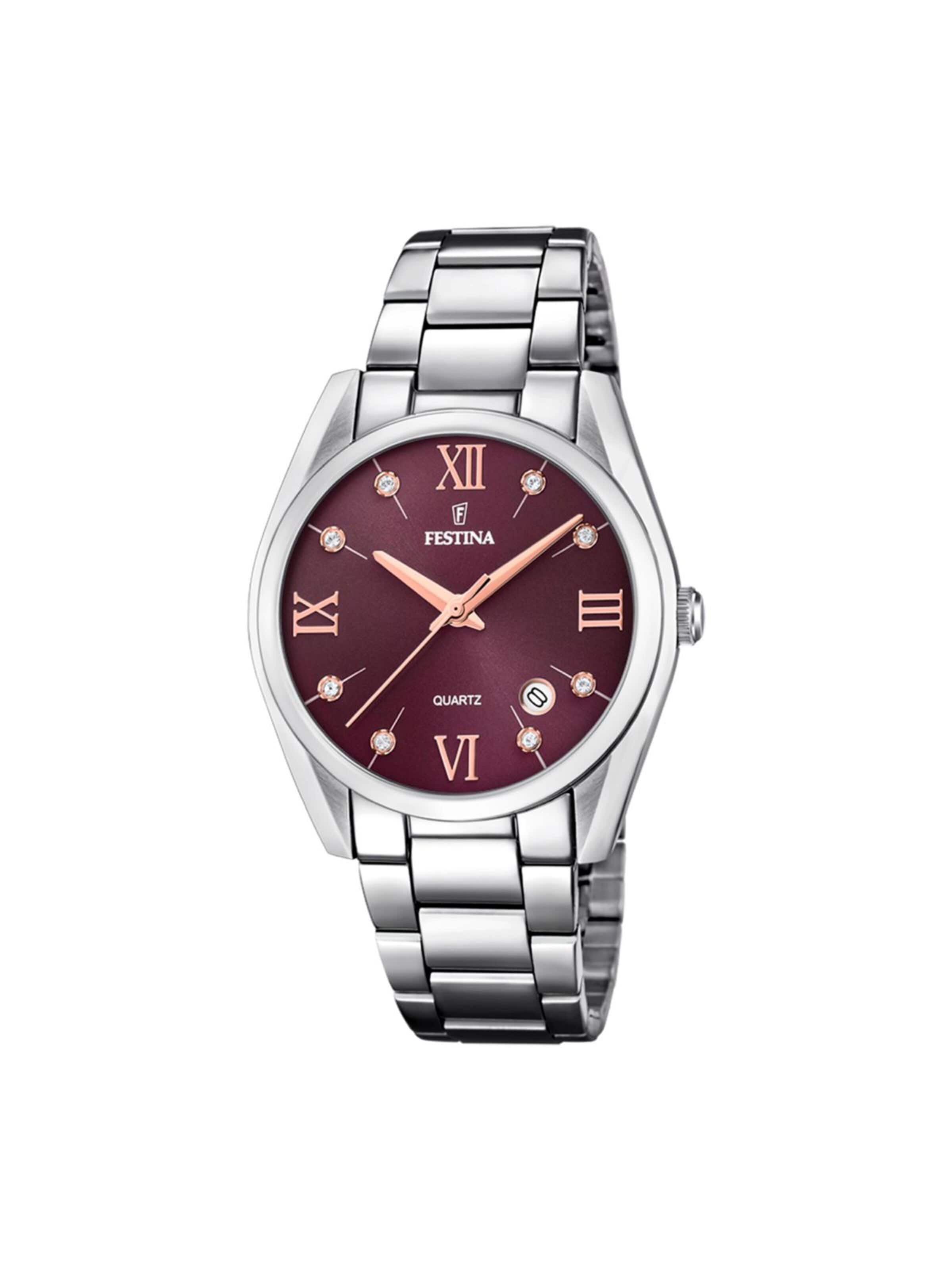 Montre à affichage analogique 'Festina - Watch Boyfriend - Quartz watch movement - Watch case width: 36.8 mm' FESTINA en rouge : devant