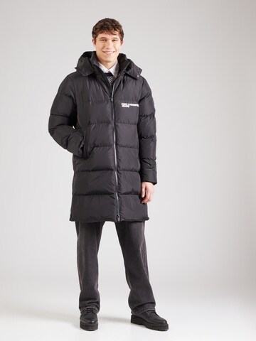 KARL LAGERFELD JEANS Winter jacket in Black: front