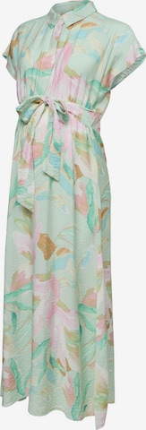 Vero Moda Maternity - Vestido camisero 'VMMJosie' en verde: frente