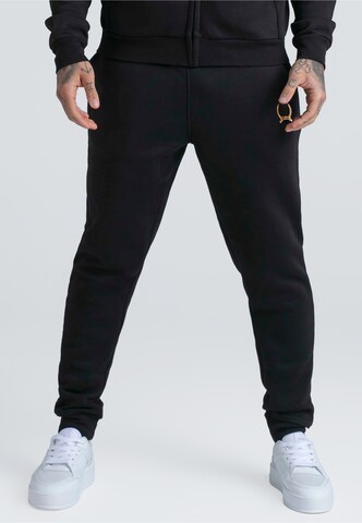SikSilk Regular Broek 'Essentials' in Zwart: voorkant