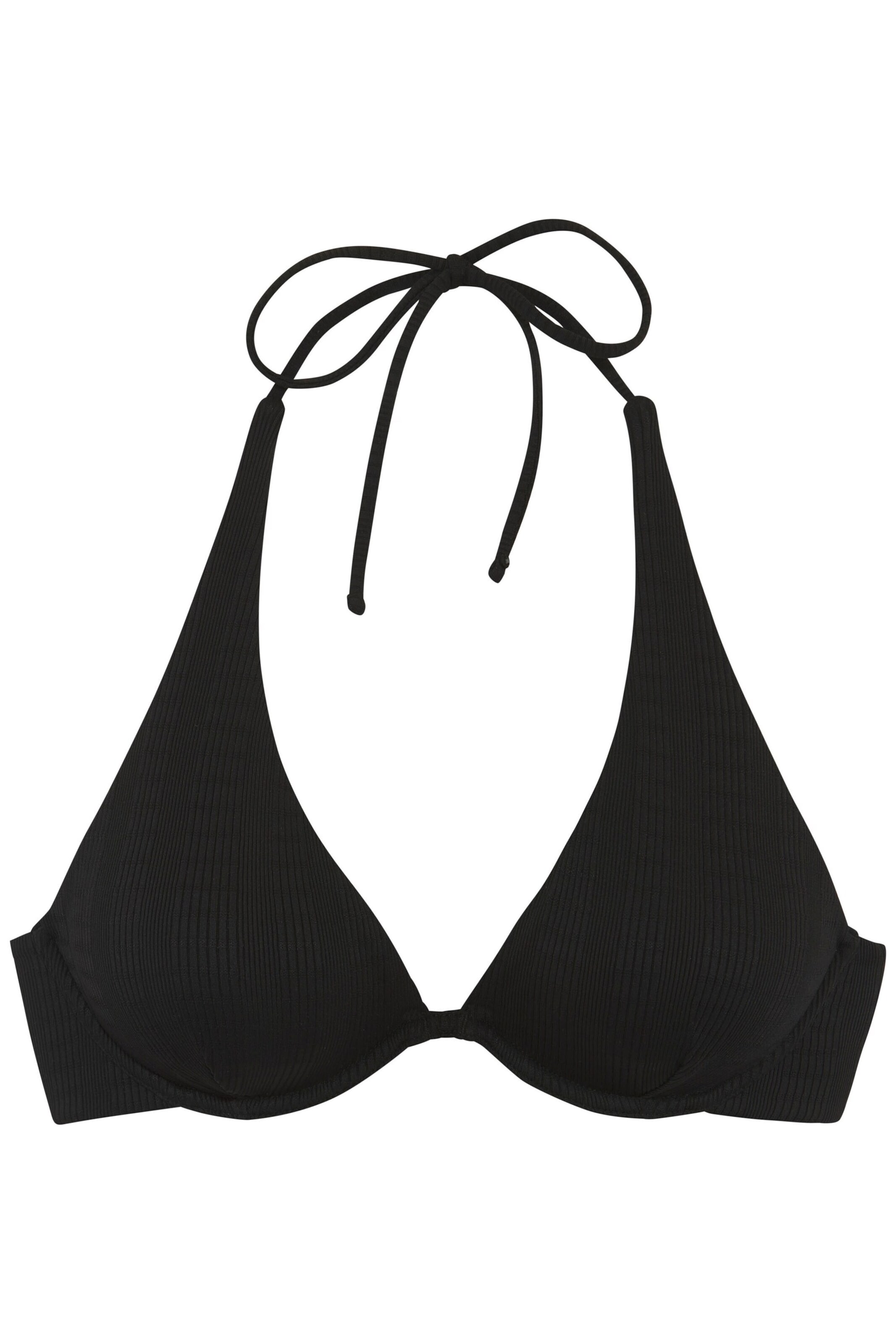 Triunghi Sutien costum de baie de la Copenhagen Studios pe negru: față