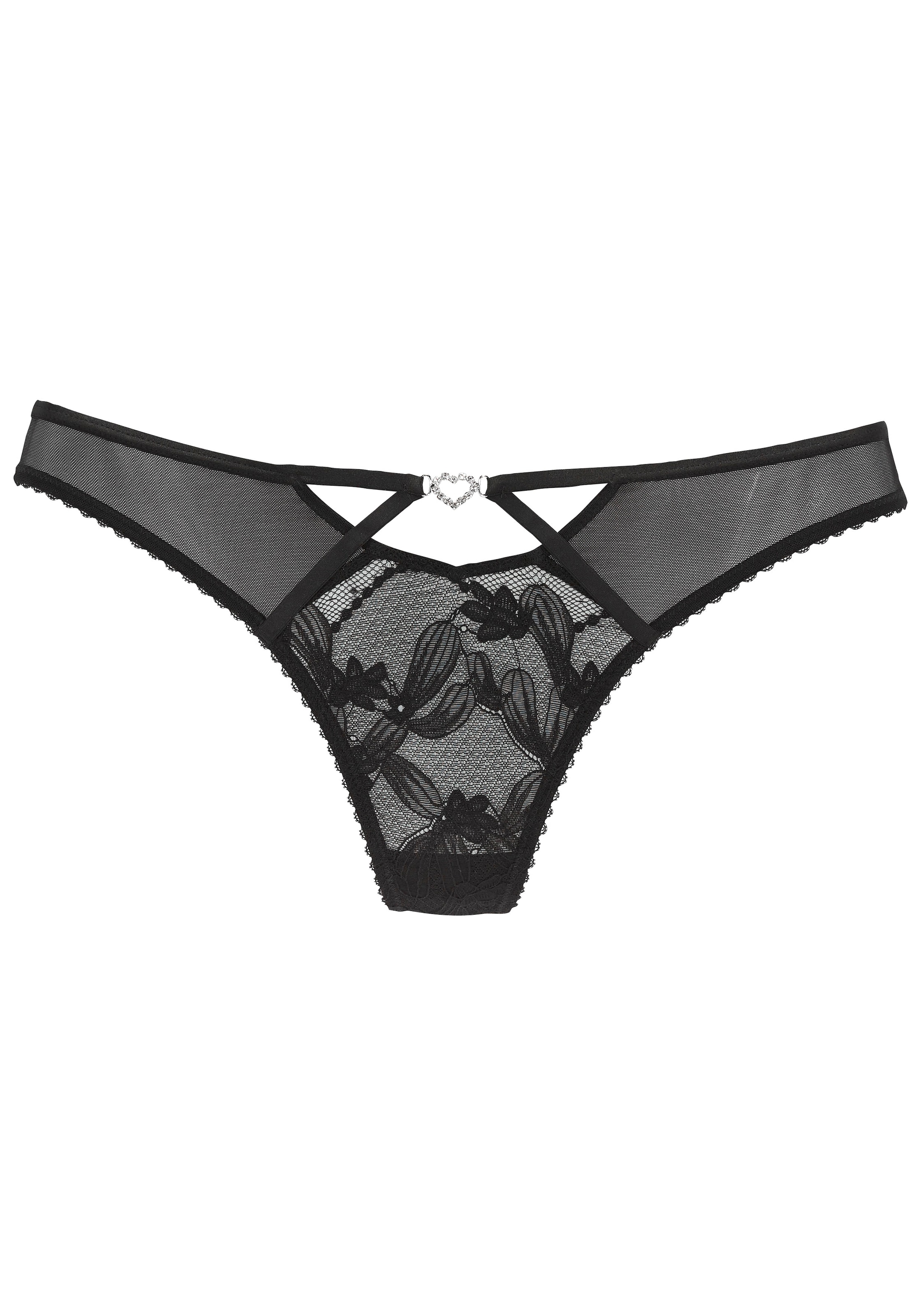 LASCANA Стринг в черно: отпред