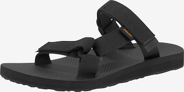 TEVA Mules in Black: front