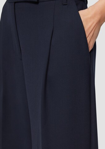 s.Oliver BLACK LABEL Wide leg Pantalon in Blauw