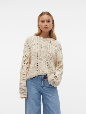 VERO MODA Sweater 'Santorini' in Beige: front