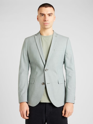 s.Oliver BLACK LABEL - Ajuste estrecho Chaqueta saco en verde: frente