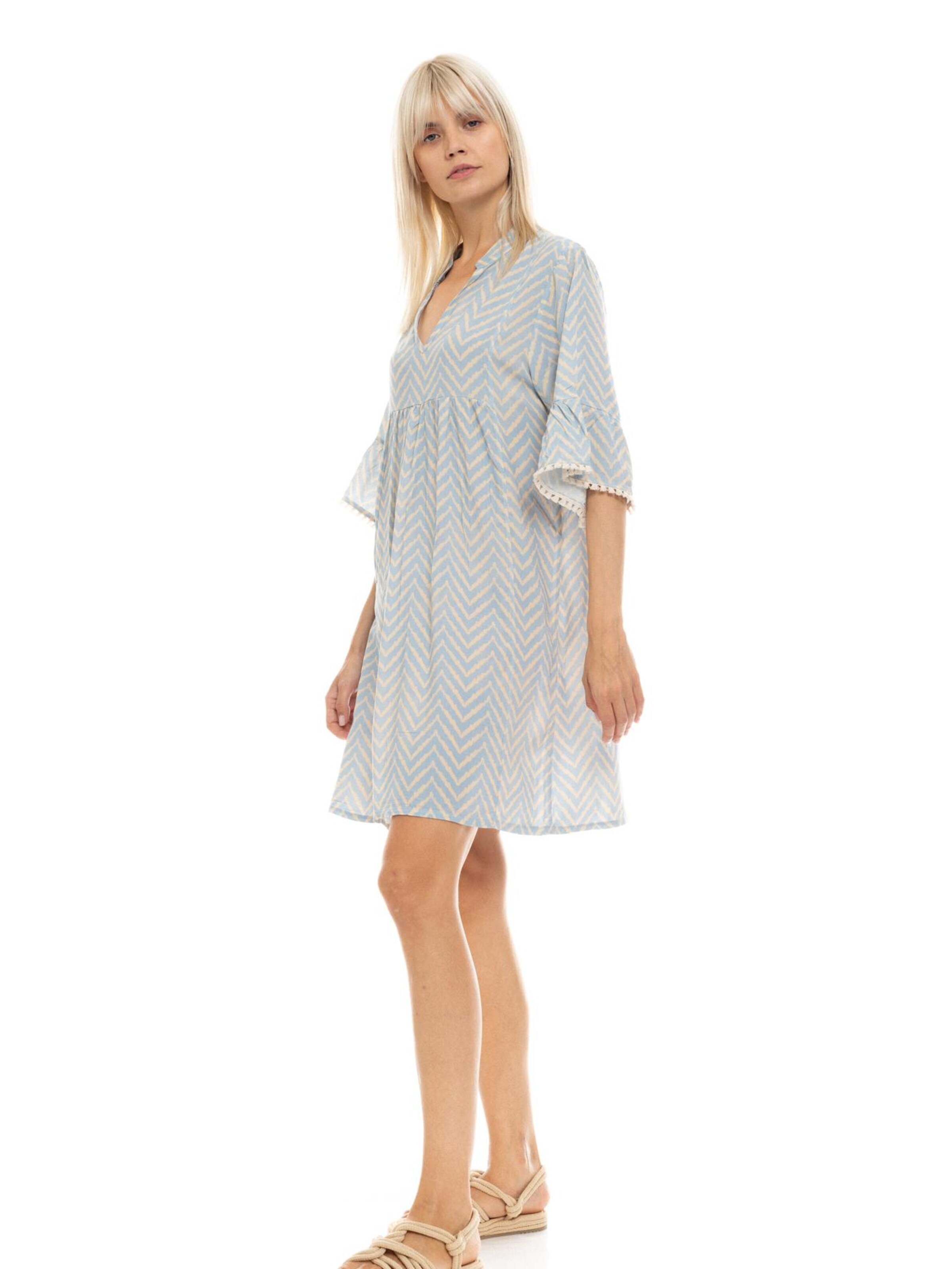 Pink Label - Vestido de verano 'BEACHWEAR CABANA' en azul