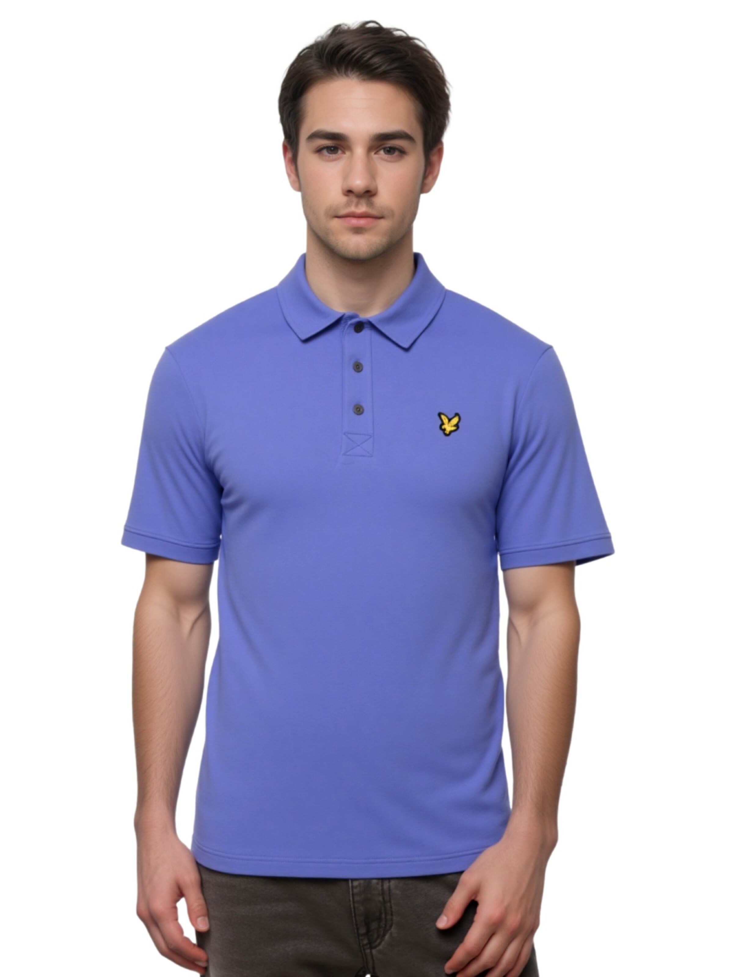 Lyle & Scott Majica | modra barva: sprednja stran