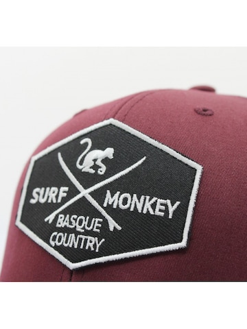 Cappello da baseball di Surf Monkey in rosso