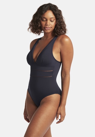SEA LEVEL Triangel Badeanzug 'Essentials Edit' in Blau