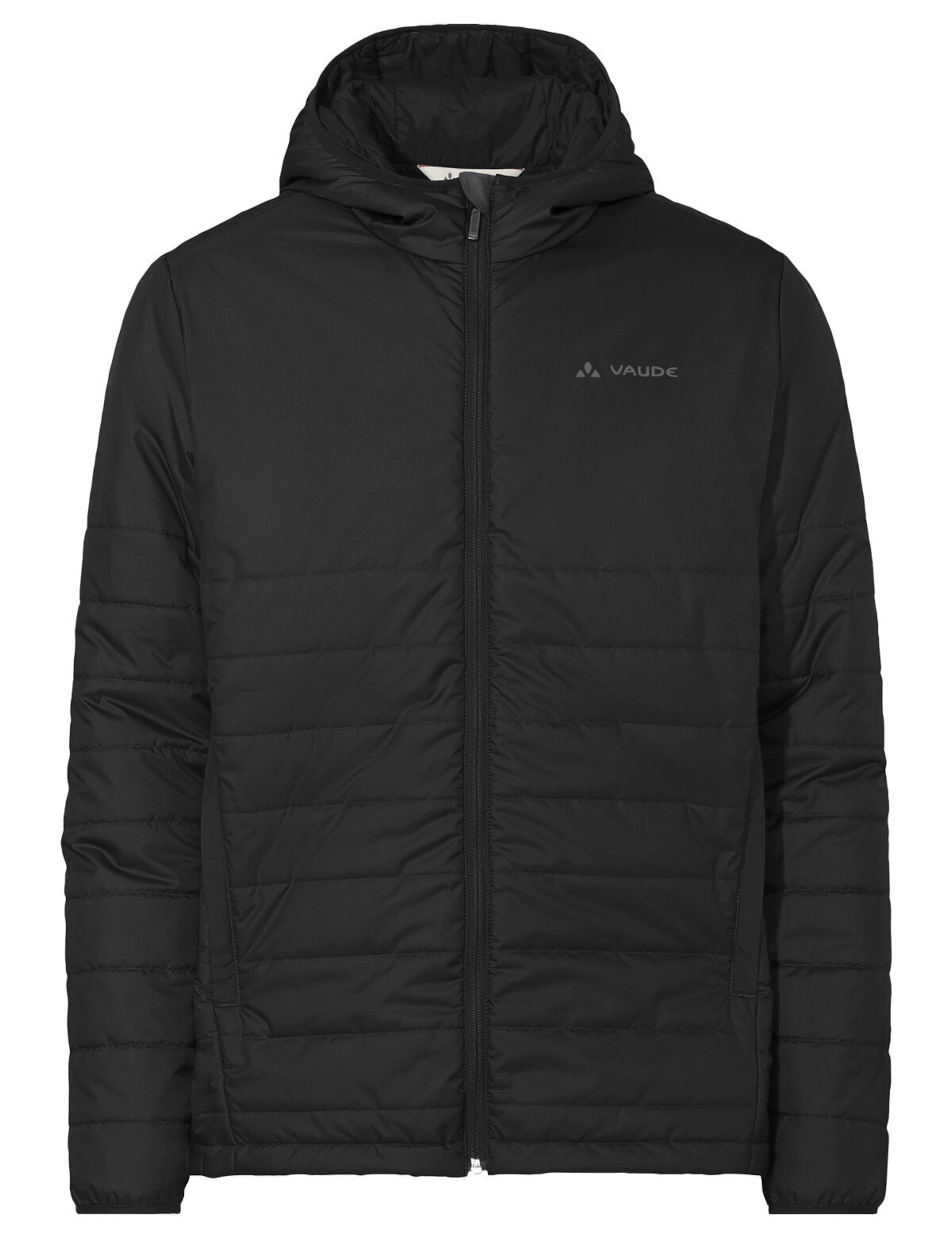 VAUDE Tesino Hooded Jacket in Schwarz: Vorderseite