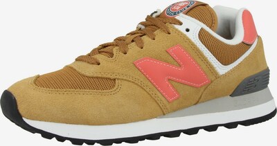 new balance Sneaker '574' in dunkelgelb / dunkelgrau / koralle / weiß, Produktansicht