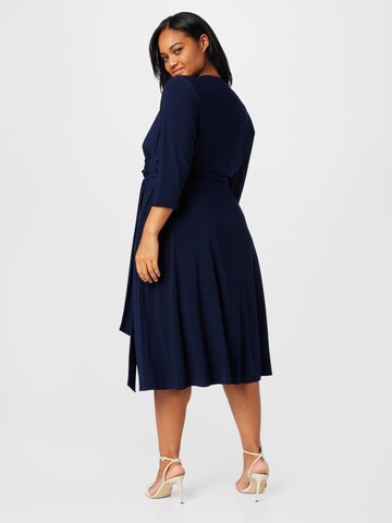 Lauren Ralph Lauren Plus Dress 'LYNA' in Blue