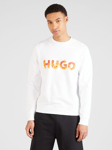 HUGO Red Sweatshirt 'Ditmo' i hvid: forside