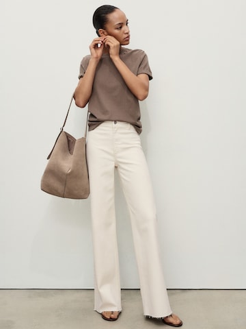 MANGO Loosefit Farmer 'CATHERIN' - fehér