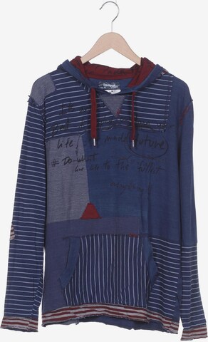 Desigual Sweatshirt & Zip-Up Hoodie in XL in Blue: front