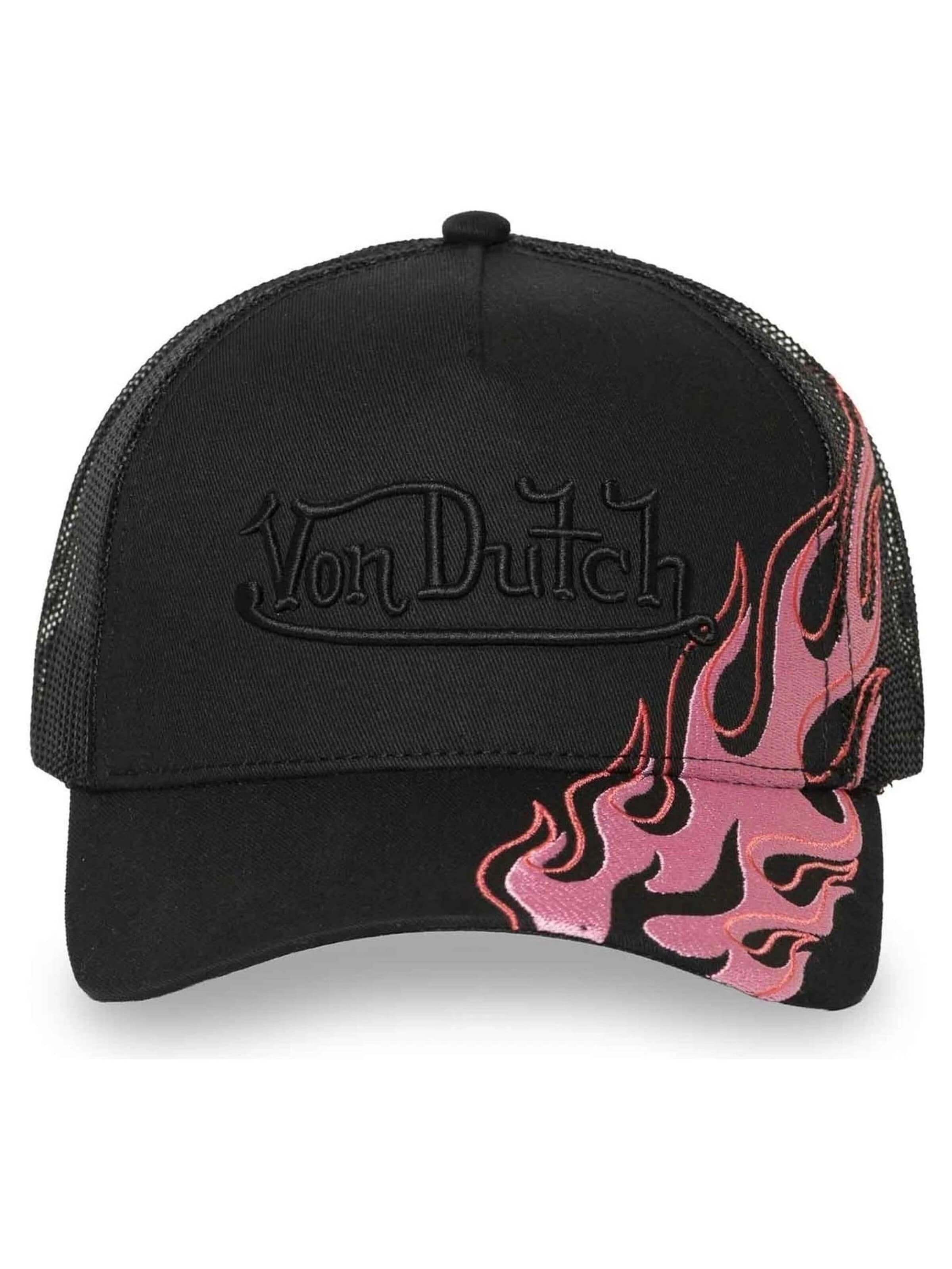Von Dutch - Gorra 'Gorra von dutch negra pink flames trucker cap 6' en negro: frente