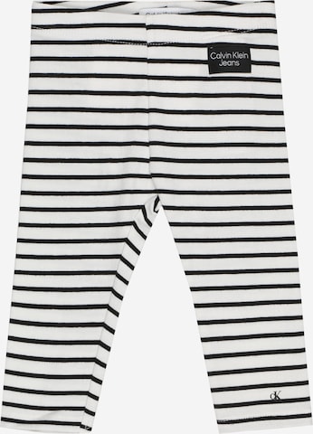Calvin Klein Jeans Legginsy w kolorze biały: przód