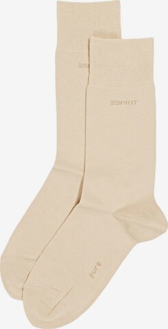 Chaussettes ESPRIT en beige : devant