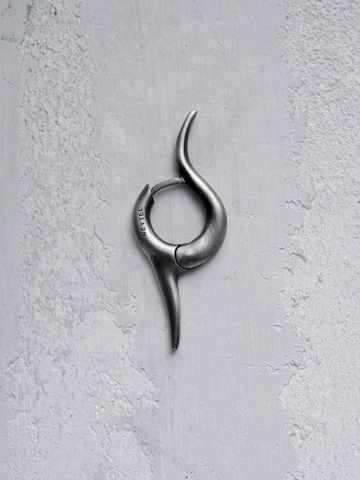 REYTEL Earring 'FLAME' in Silver: front