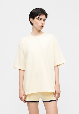 T-shirt 'Essentials' ADIDAS ORIGINALS en beige : devant