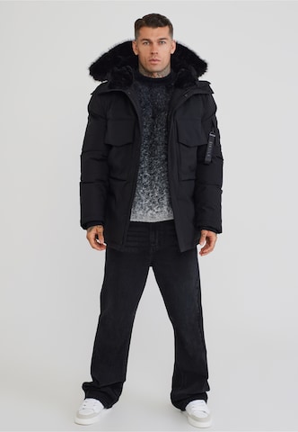 SikSilk - Parka de inverno 'Artic' em preto