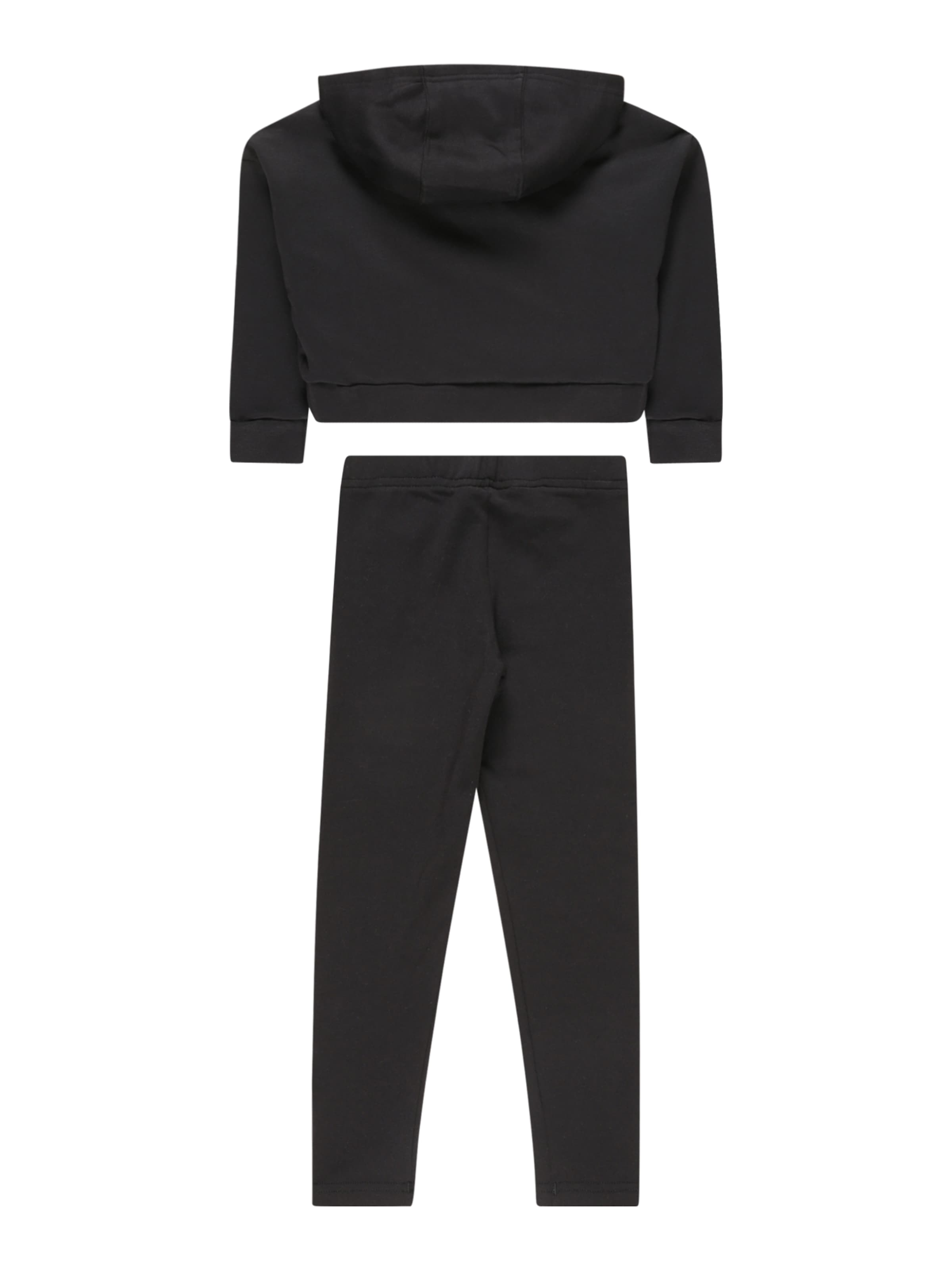 ADIDAS SPORTSWEAR Treeningdress 'Fleece', värv must