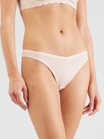 ETAM String 'John' i beige: framsida