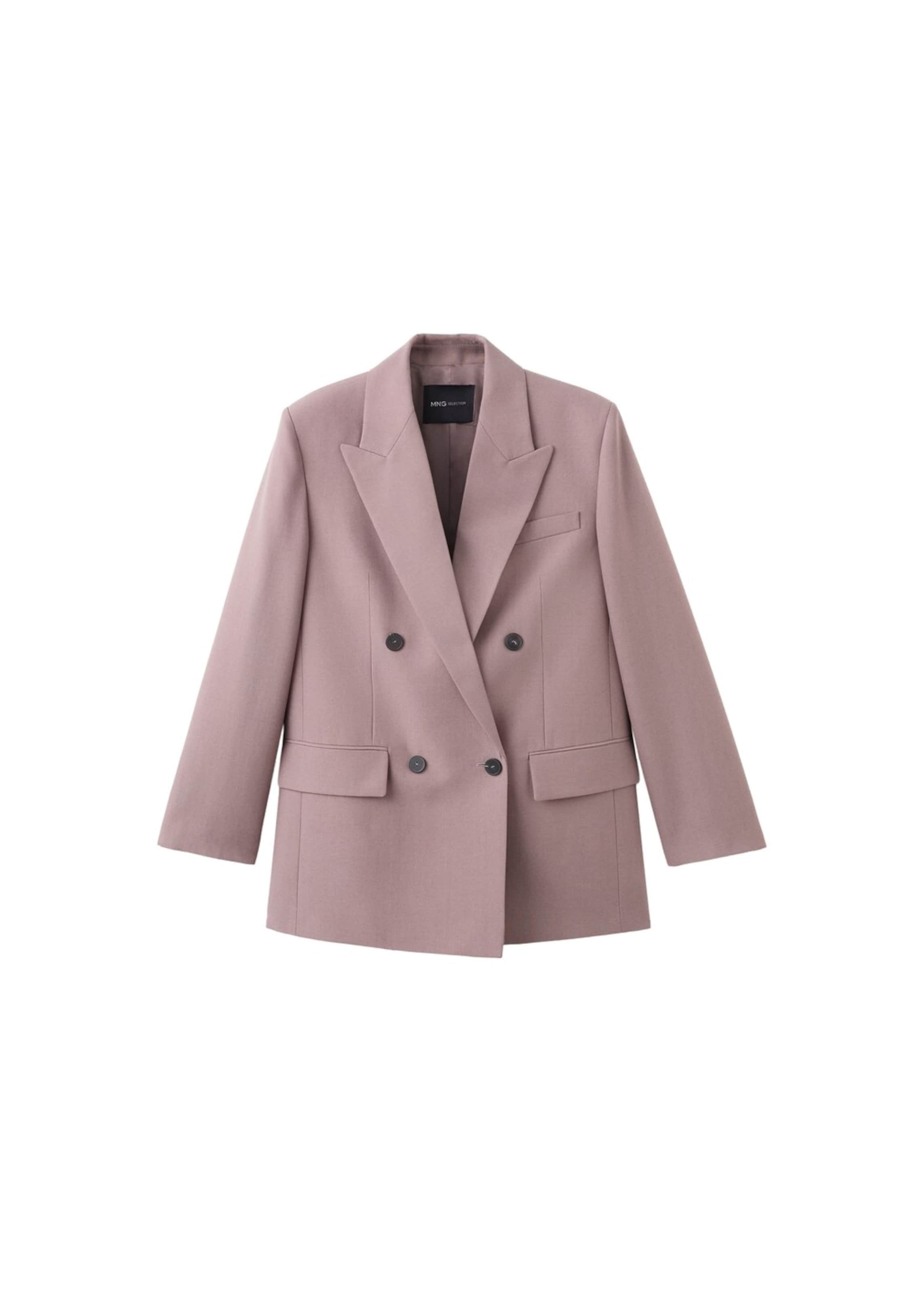 MANGO Blazer in Pink: front