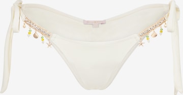 Moda Minx Bikini Bottoms in White: front