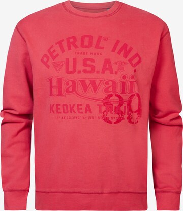 Petrol Industries Sweatshirt 'Journey' in Rot: predná strana