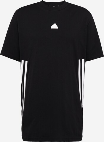 ADIDAS SPORTSWEAR Funksjonsskjorte 'Future Icons 3-Stripes' i svart: forside