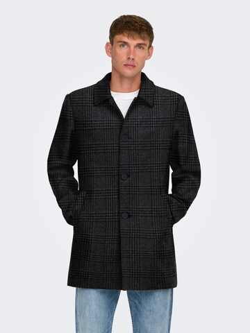 Only & Sons Mantel  'ONSJacob' in Schwarz: Vorderseite