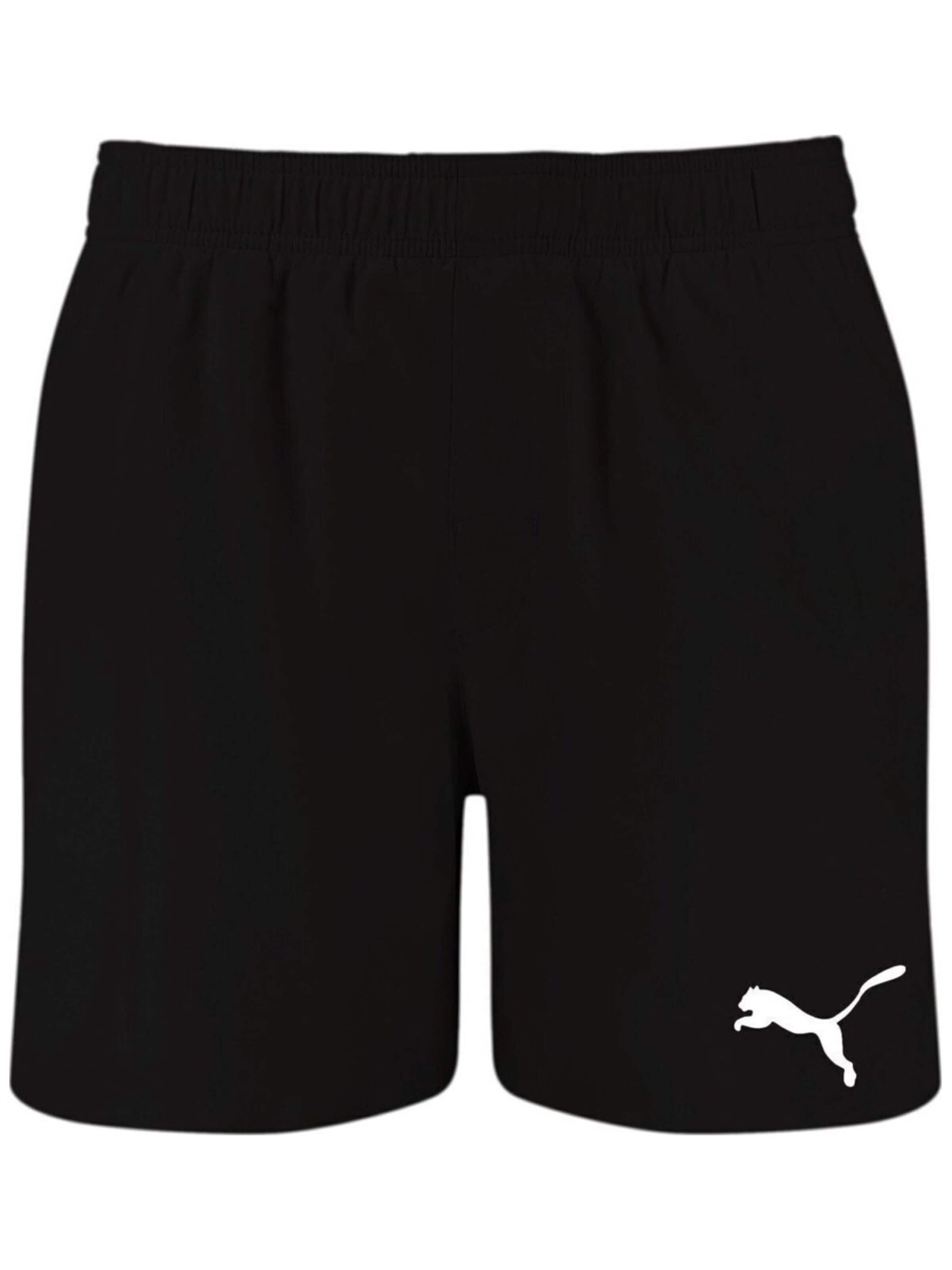 PUMA Regular Sportbroek 'Swim' in Zwart: voorkant