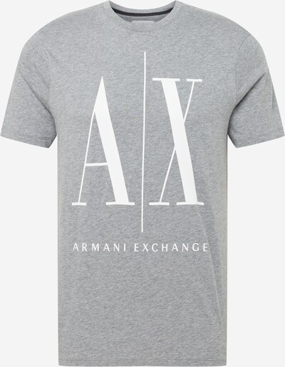 szürke melír / fehér ARMANI EXCHANGE Póló '8NZTPA', Termék nézet