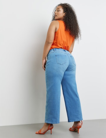 SAMOON Wide Leg Jeans in Blau