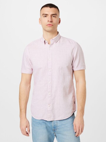 GARCIA Regular fit Button Up Shirt in Pink: front