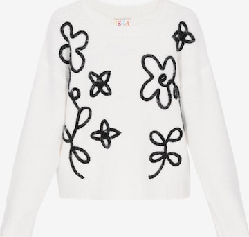 Pull-over IZIA en blanc : devant