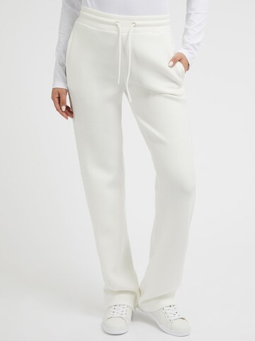 GUESS Wide Leg Hose 'Brenda' in Weiß: Vorderseite