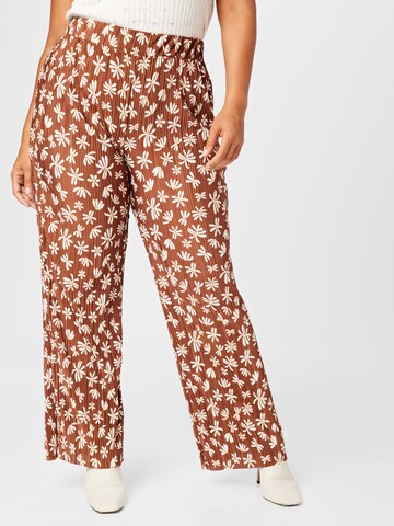 Cotton On Curve Wide leg Pants in Brown: front