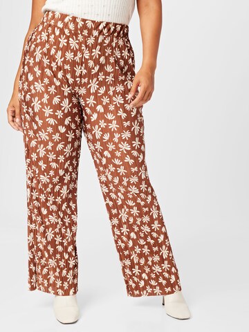 Cotton On Curve Wide leg Broek in Bruin: voorkant