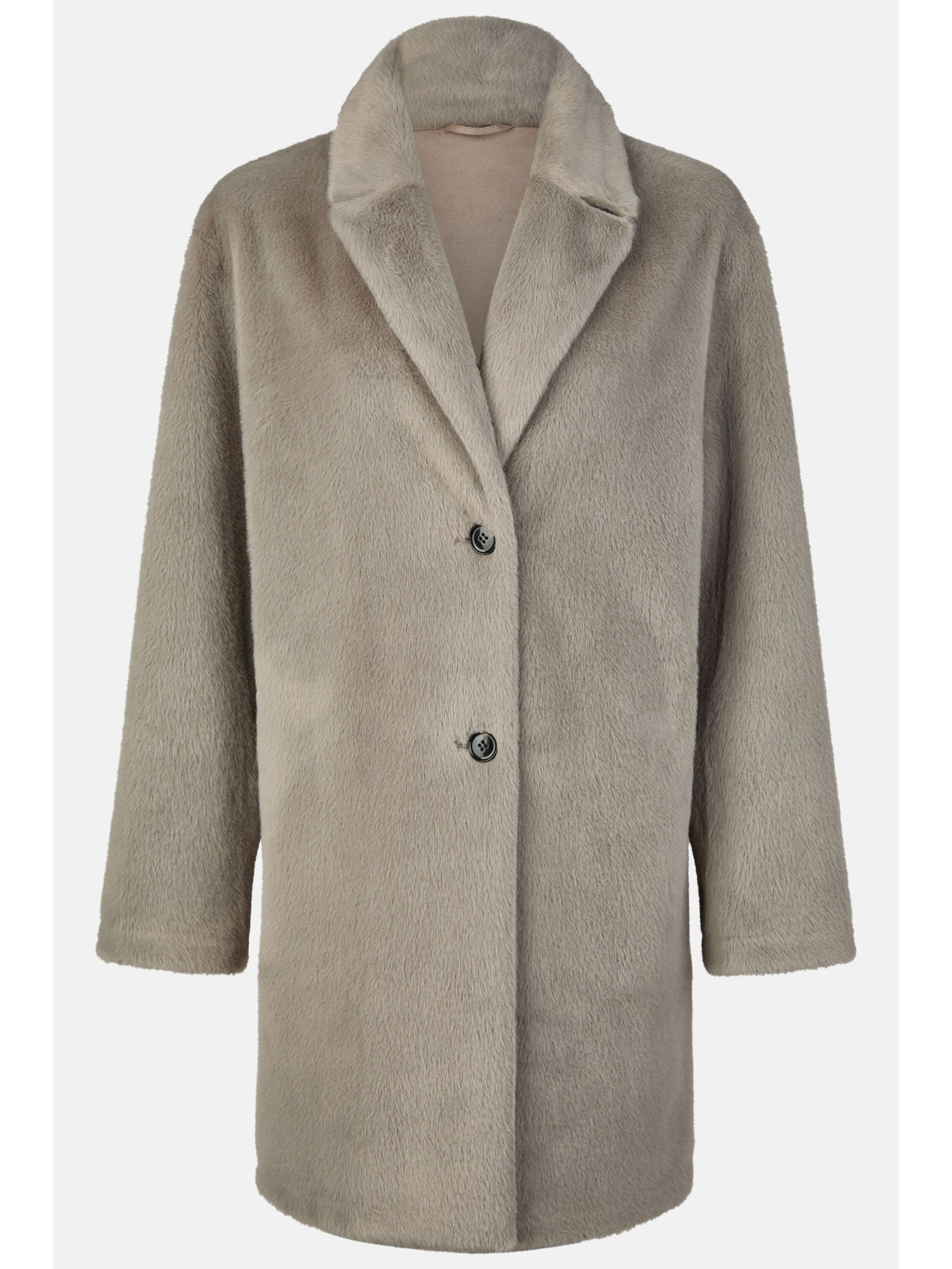 White Label Between-Seasons Coat in Brown: front