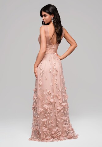 Robe de soirée Ombre en beige