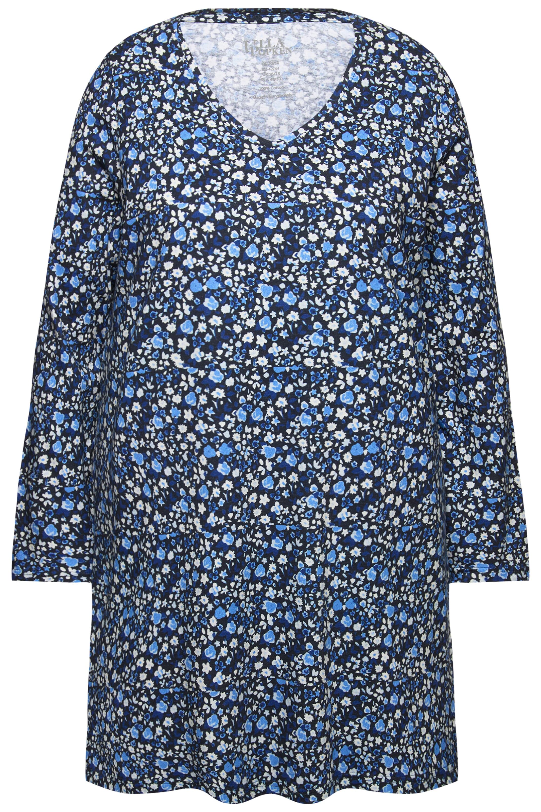 Ulla Popken Shirt in Blauw: voorkant