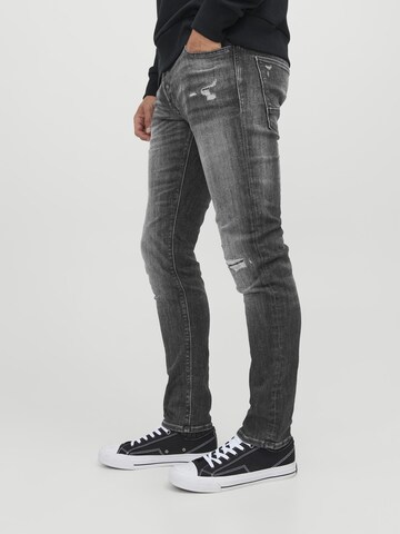 JACK & JONES - Slimfit Calças de ganga 'GLENN' em preto